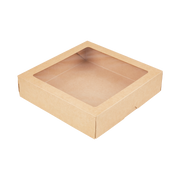 Onebox 1500 ml, Kraft, 20x20x4 cm, 150 kpl