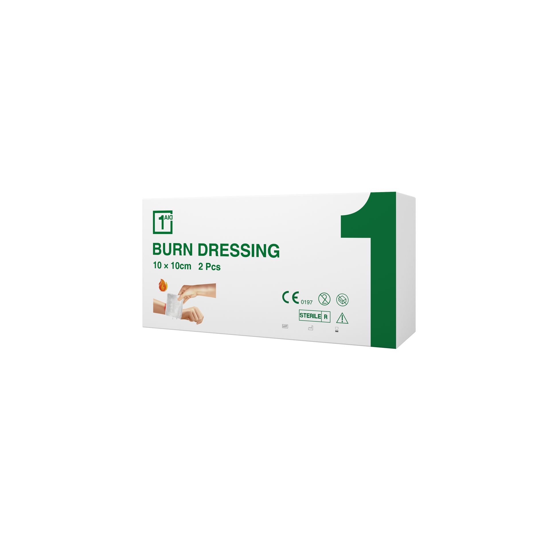 1Aid Burn Dressing 2pcs/box