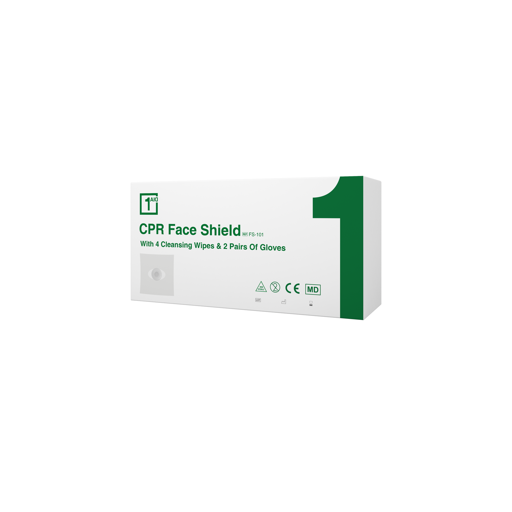 1Aid CPR Face Shield Set