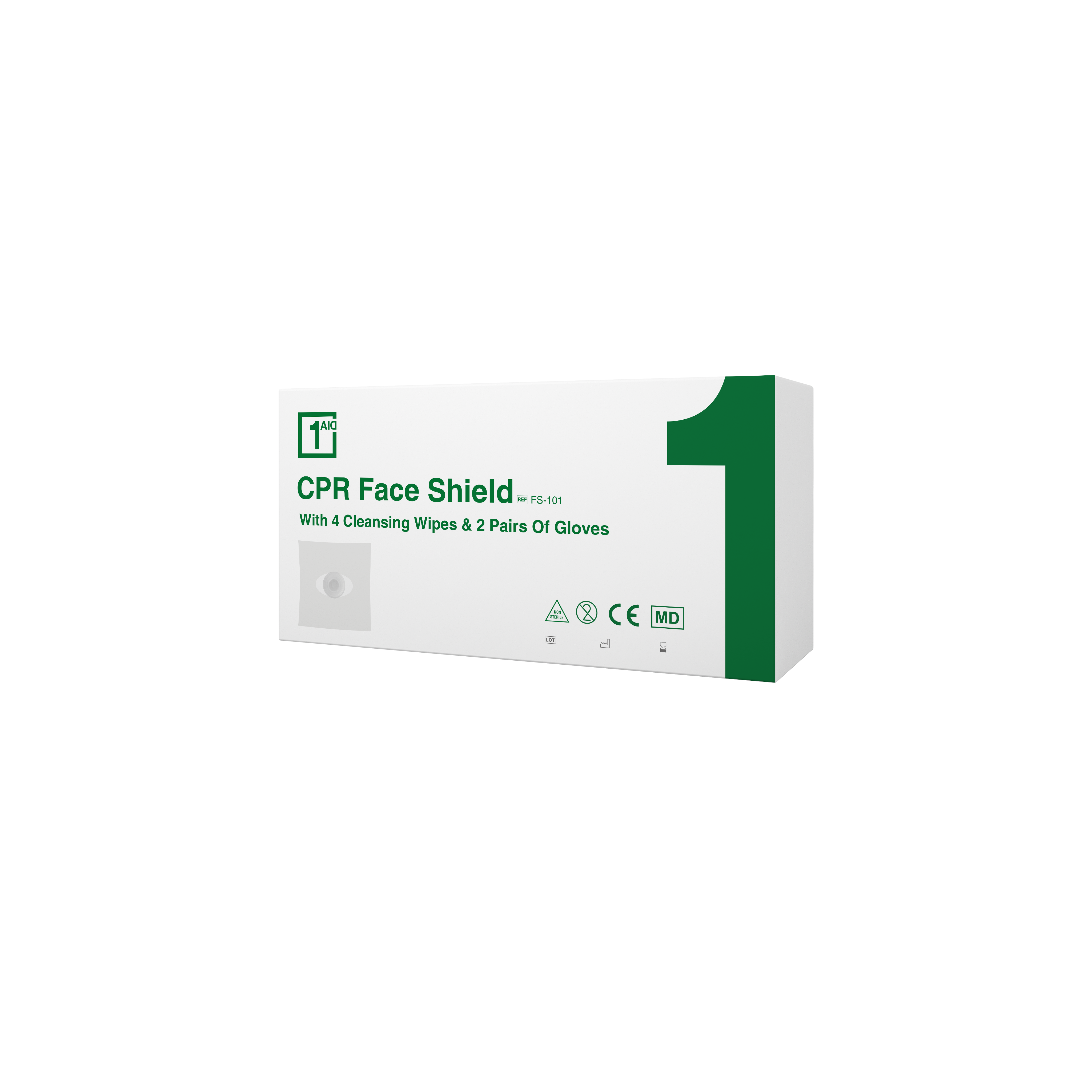 1Aid CPR Face Shield Set