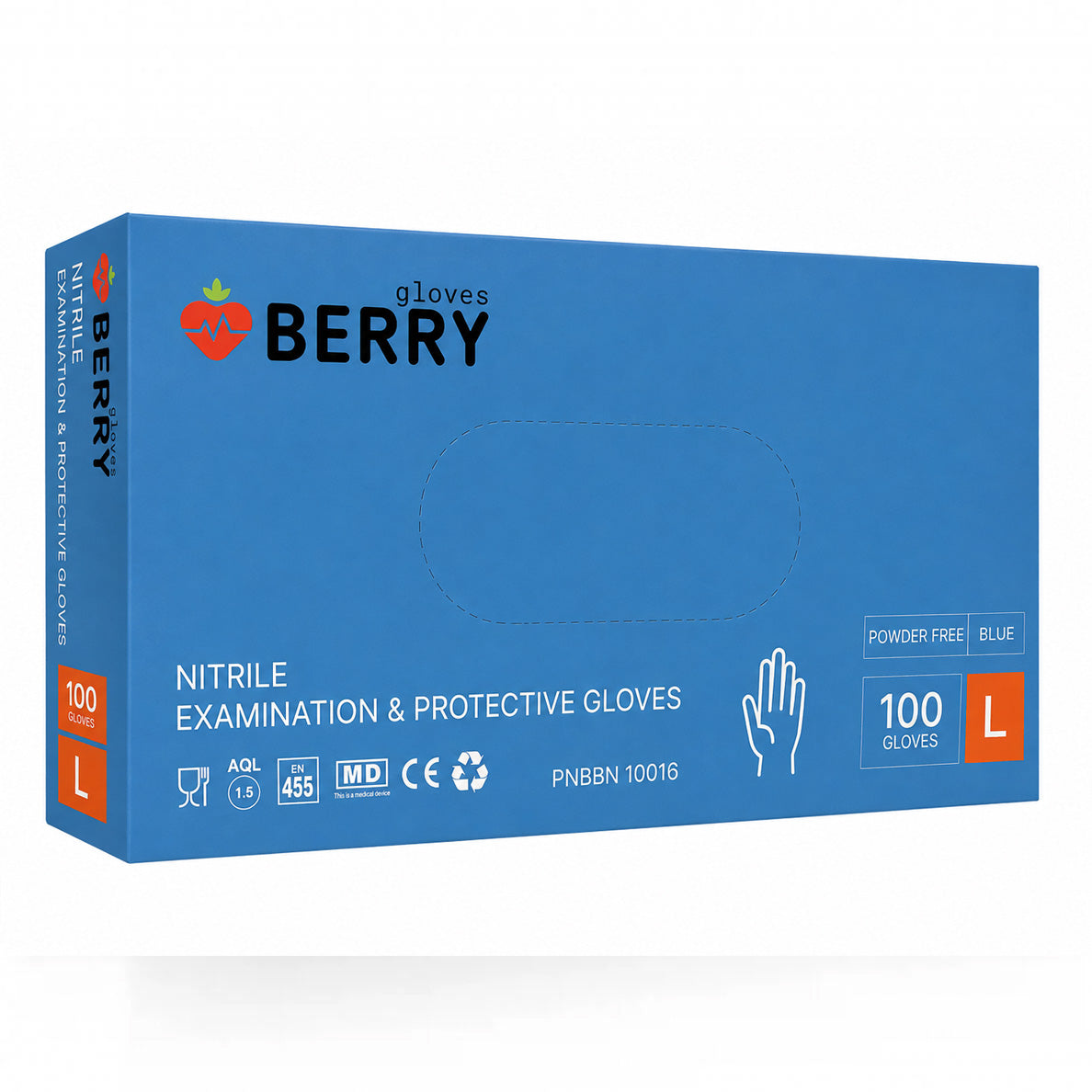 Nitriilikäsine Berry/Mercator, sininen, 100 kpl/rasia
