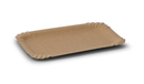 Paperilautanen, suorakulmainen 13x20 cm, ruskea, 50 kpl