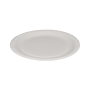 Paperilautanen, valkoinen Ø22,5cm, 100 kpl/pkt