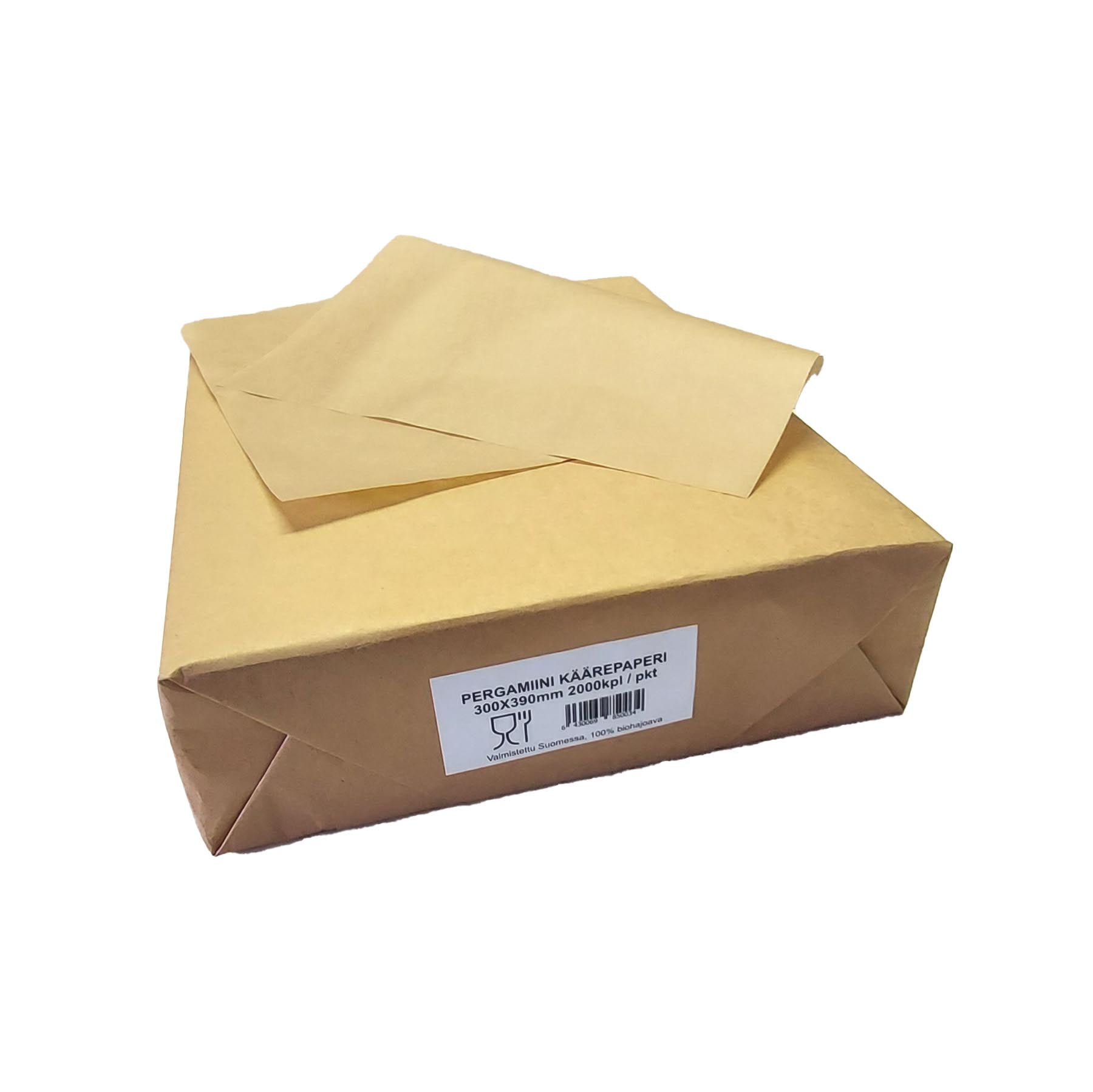 Grillipaperi, ruskea biohajoava, 260x325 mm, 1000 kpl