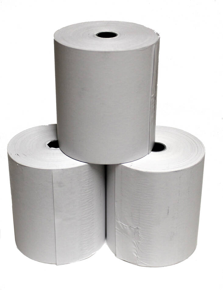 Lämpöpaperirulla 80x80x12mm (80m), 5 rullaa / pkt