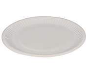 Paperilautanen 18cm valkoinen, 50 kpl