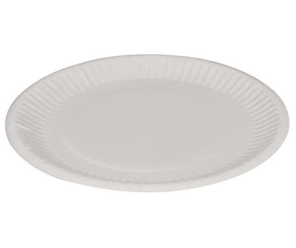 Paperilautanen 18cm valkoinen, 50 kpl