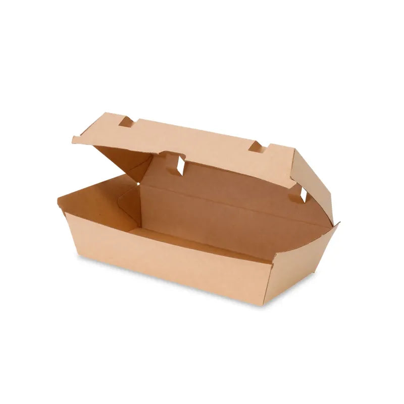 Kartonkinen take away -rasia höyryrei'illä, 24.8 x 13 x 7.5 cm, 50 kpl