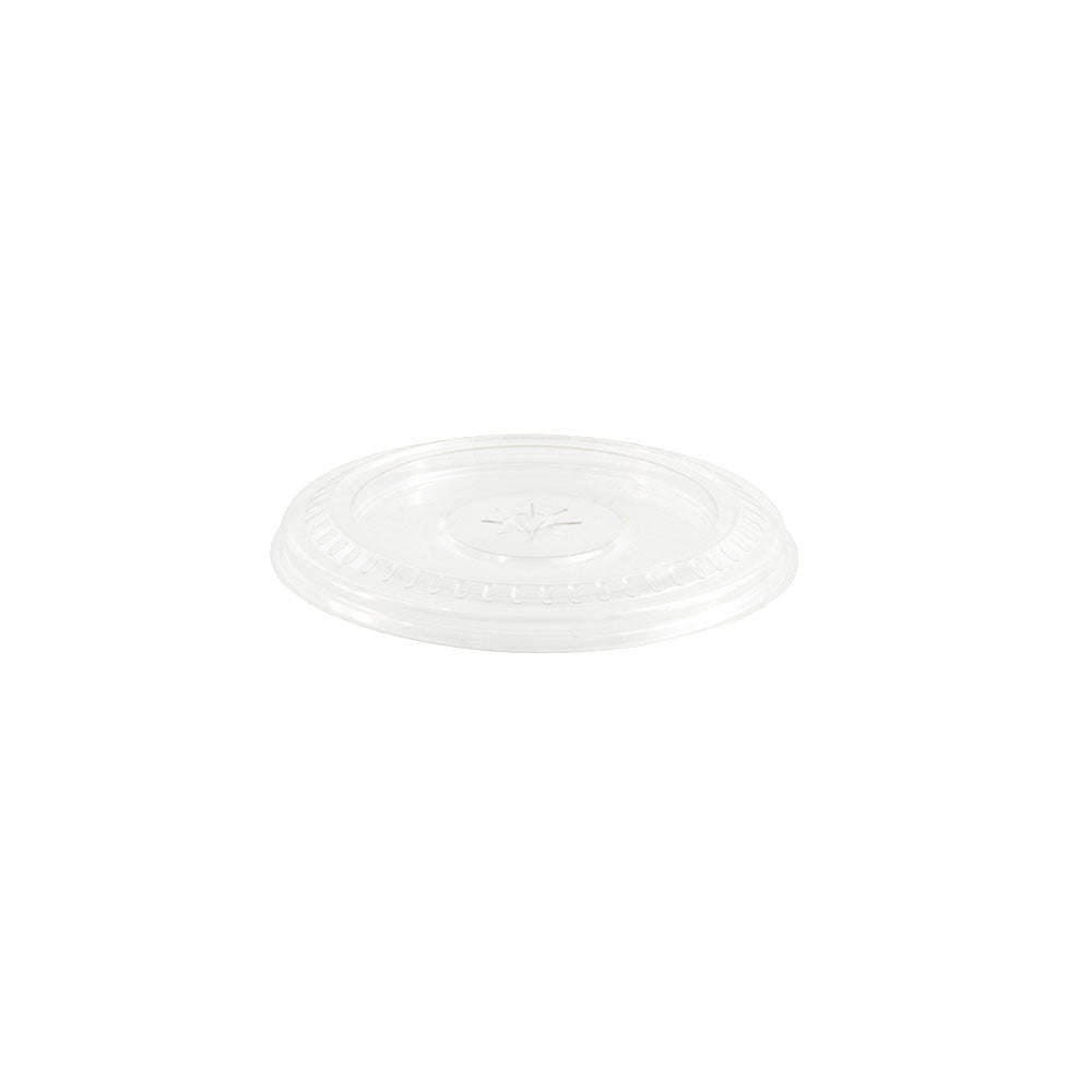 Litteä rPET-kansi pillireiällä Ø 90,5 mm, 75 kpl