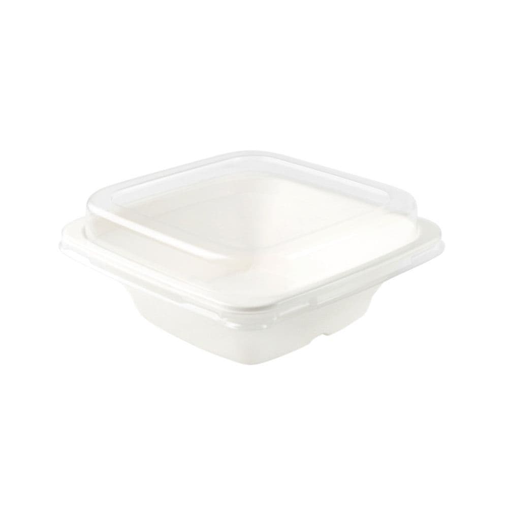 Muovikansi bagassikulhoille 600 & 800 ml, 50 kpl