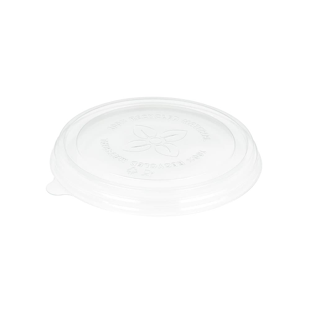 rPET-kansi pyöreille Ø 150 mm kartonkikulhoille, 50 kpl