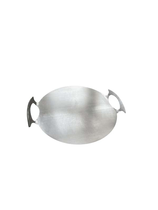 Pyöreä hiiliteräsparila 350/386 mm kahvoilla