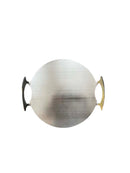 Pyöreä hiiliteräsparila 350/386 mm kahvoilla