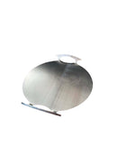 Pyöreä hiiliteräsparila 350/386 mm kahvoilla