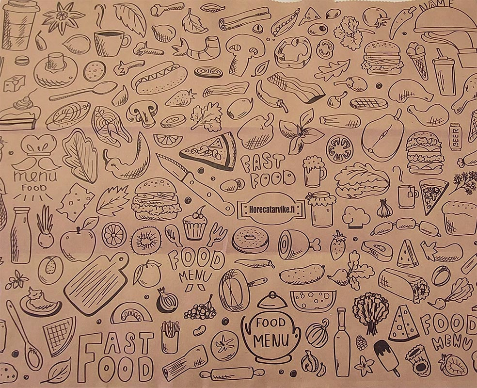 Food Menu take away -kassi , 350*170*270 mm, 250 kpl